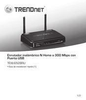 Trendnet TEW-652BRU Guía De Instalación Rápida