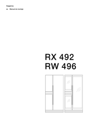 Gaggenau RX 492 Manual De Montaje