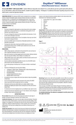 Covidien OxyAlert NIRSensor IS Guia De Inicio Rapido