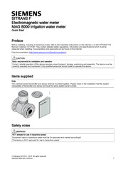 Siemens SITRANS F MAG 8000 Manual Del Usuario