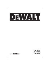 DeWalt DC509 Manual De Instrucciones