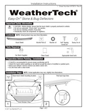 Weathertech Easy-On Instrucciones De Instalación