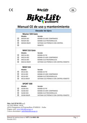 Bike-Lift M516-004/R Manual De Uso Y Mantenimiento