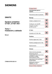 Siemens SIMATIC C7-621 Manual De Instalación Y Cableado