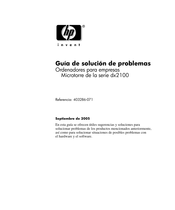 HP dx2100 Serie Guía De Solución De Problemas