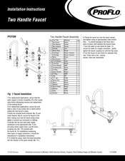 Proflo PFCF208 Instrucciones De Instalación