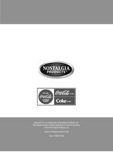 Nostalgia Products OFP501COKE Instrucciones Y Recetas