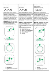 AJAX FireProtect Guía Rápida