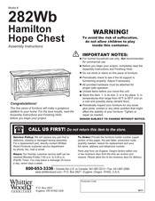 Whittier Wood Furniture 282Wb Instrucciones De Ensamblaje