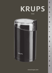 Krups F203 Manual De Instrucciones