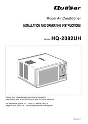 Quasar HQ-2082UH Instrucciones De Instalación Y  Operación