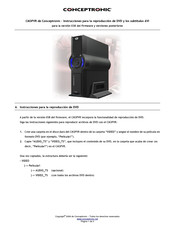 Conceptronic CM3PVR Instrucciones