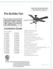 Craftmade E208 Guia De Instalacion