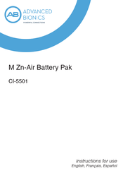 Advanced Bionics M Zn-Air Manual Del Usuario