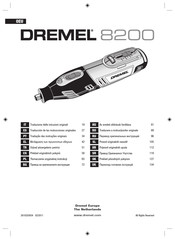 Dremel 8200 Traducción De Las Instrucciones Originales