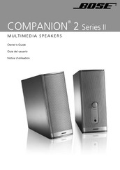 Bose COMPANION 2 Serie Guia Del Usuario