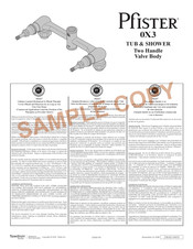 Pfister 0X3 Serie Manual De Instrucciones