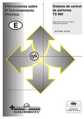 GFA ELEKTROMATEN TS 960 Instrucciones De Funcionamiento