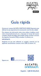 Alcatel Onetouch POP 2 4045X Guía Rápida