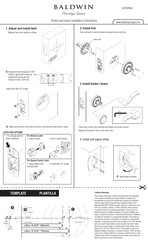 Baldwin Prestige Serie Instrucciones Para Instalación