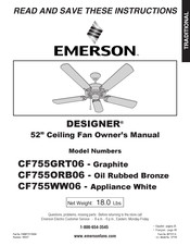 Emerson Designer CF755GRT06 Manual Del Usuario