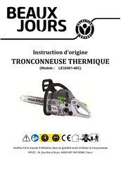 Beaux Jours LE32401-40C Traducción De Las Instrucciones Originales