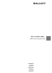 Balluff BTL7 Serie Guia De Inicio Rapido