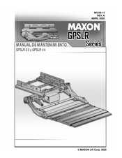 Maxon GPSLR Serie Manual De Mantenimiento