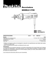 Makita 3706 Manual Del Usuario