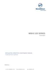 MarelliMotori MXB-E 225 Serie Manual Del Usuario