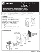 GE RAVWPT15 Instrucciones De Instalación