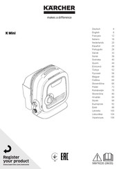 Kärcher K Mini Manual De Instrucciones