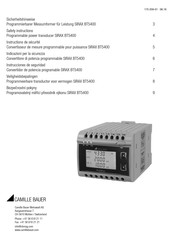 Camille Bauer SIRAX BT5400 Instrucciones De Seguridad