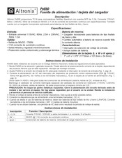 Altronix PoE60 Guia Del Usuario