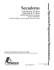 ALLIANCE CU050L Operación/Programación/Mantenimiento