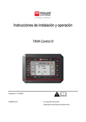 Muller Elektronik TANK-Control III Instrucciones De Instalación Y  Operación