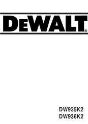 DeWalt DW936K2 Manual De Instrucciones