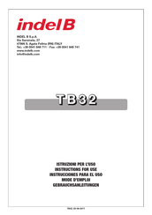 Indel B TB32 Instrucciones Para El Uso