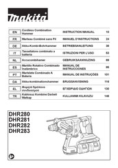 Makita DHR280ZJ Manual De Instrucciones