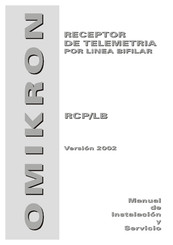 Omikron RCP/LB Manual De Instalación Y Servicio