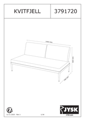 JYSK KVITFJELL 3791720 Manual De Instrucciones