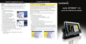 Garmin GPSMAP 700 Serie Guía De Referencia Rápida