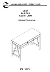 Linon 86154ATOB-01-KD-U Manual De Instrucciones