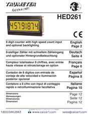 Trumeter HED261 Manual De Instrucciones