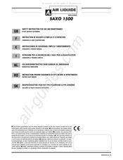 Air Liquide SAXO 1500 Instrucciones De Seguridad, Empleo Y Mantenimiento