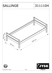 JYSK SALLINGE 3111104 Manual De Instrucciones