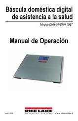 Rice Lake DHH-10BT Manual De Operación