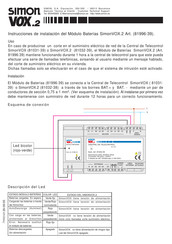 Simon VOX.2 Instrucciones De Instalación
