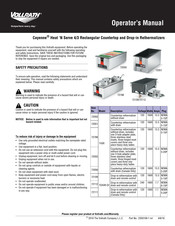 Vollrath Cayenne TD43R-DI Manual Del Operador