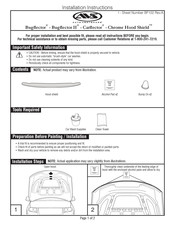 AVS Chrome Hood Shield Instrucciones De Instalación